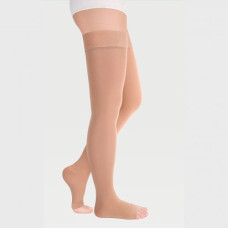 Чулки медицинские компрессионные с резинкой на силиконовой основе IDEALISTA  (открытый носок), 2 класс, Норм. 