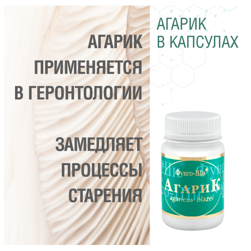 АГАРИК БРАЗИЛЬСКИЙ, 60 КАПСУЛ