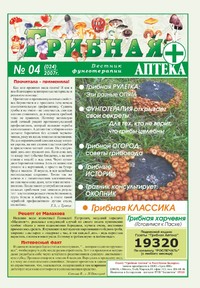 Газета Вестник фунготерапии. Выпуск №04, 2007